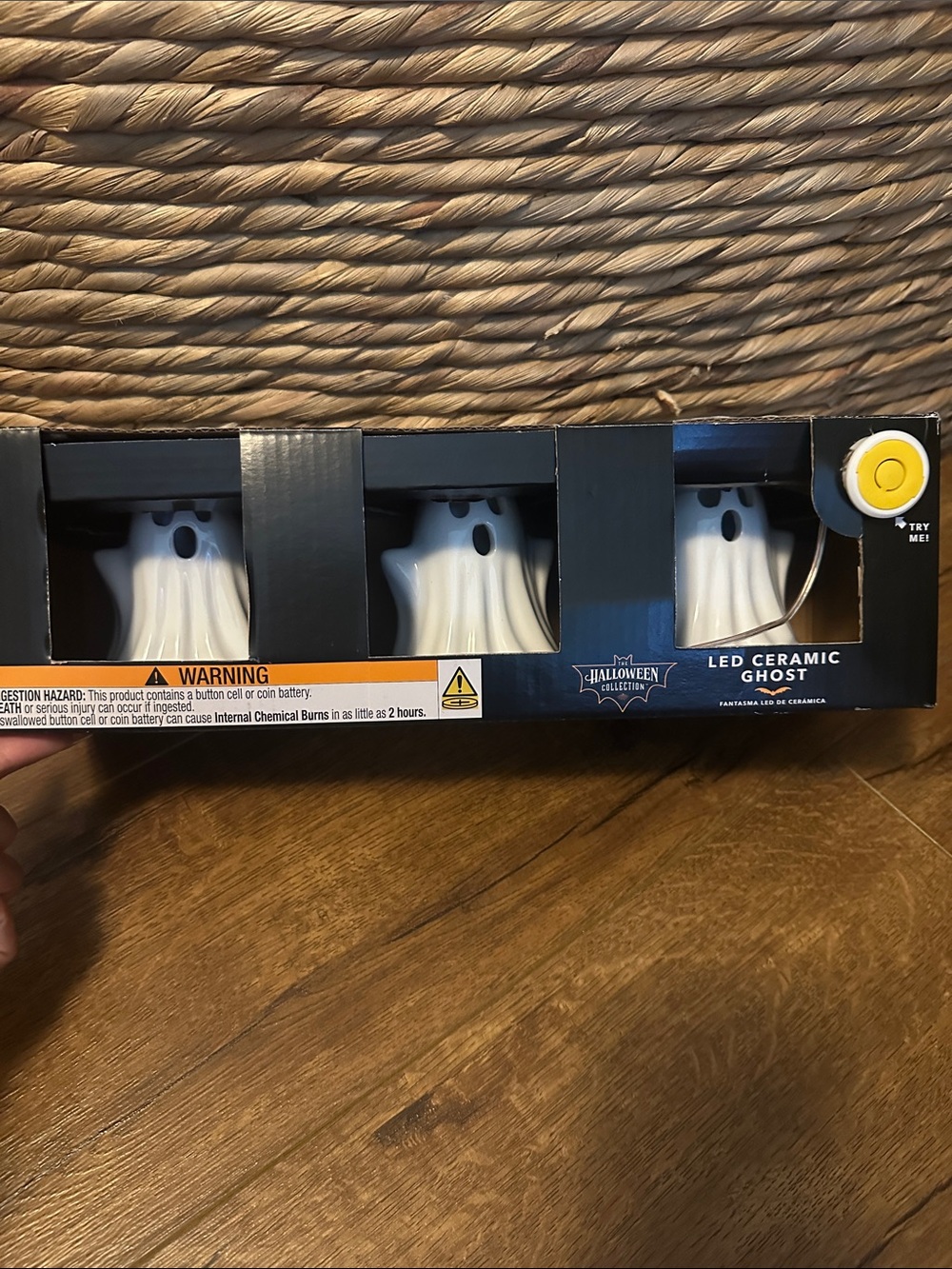 LED Ceramic Ghost Nightlight Trio - Picture 1 of 5
